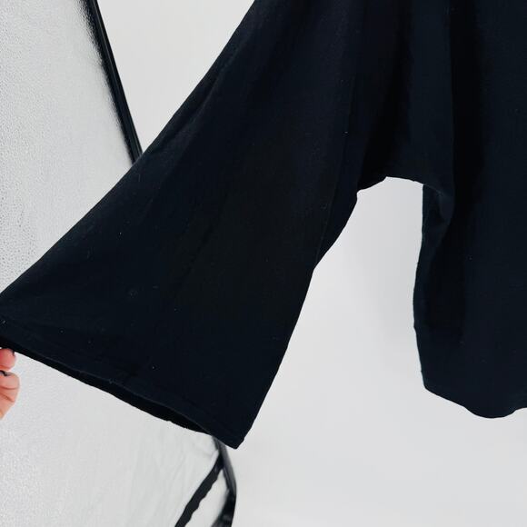 Vintage Spiegel Black Silk Cashmere Blend V-Neck Sweater Women’s Large - Picture 6 of 8